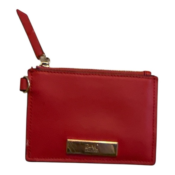 ZAC Zac Posen Scarlet Leather Card Wallet - Picture 1 of 4